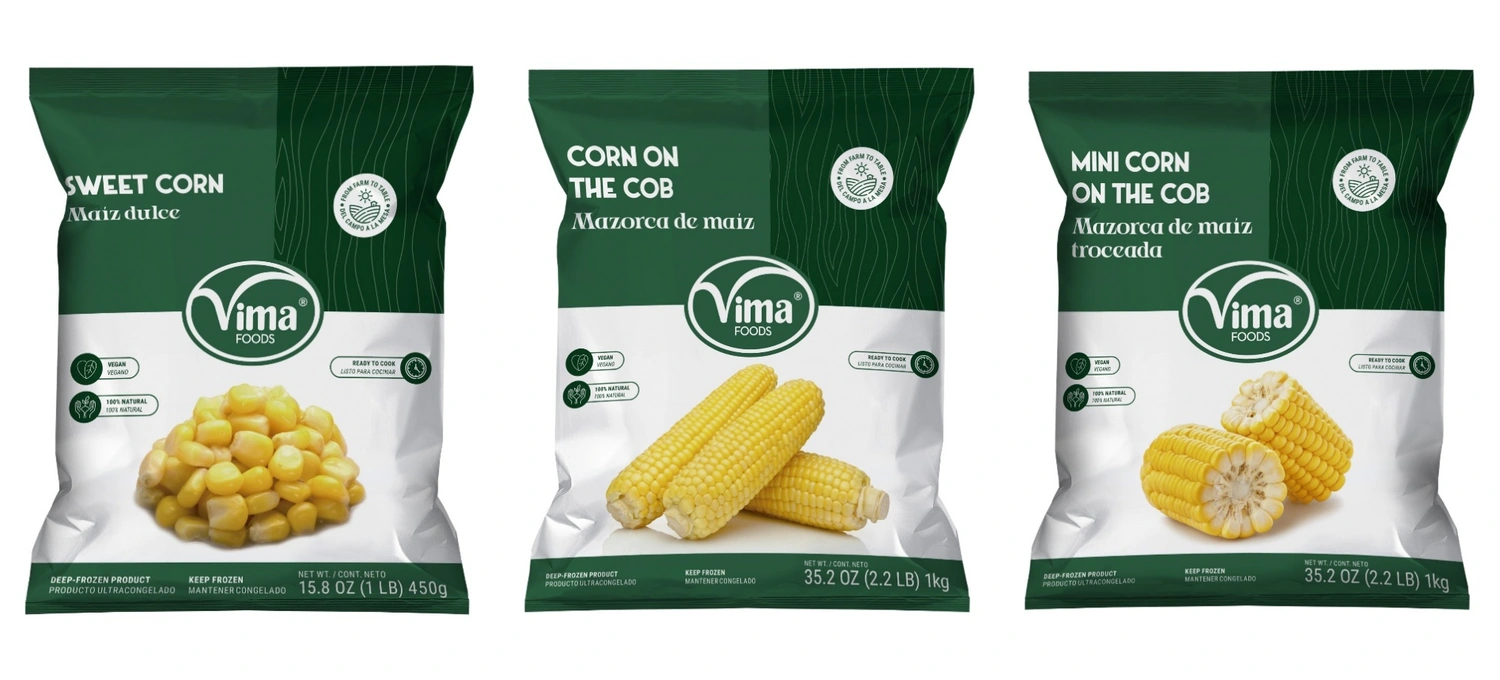 Envases de Maíz dulce Vima